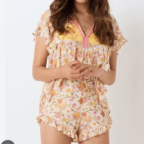 🌺Reserved Do Not Buy🌺EUC Spell Portobello Road Short Sleeve Blouse size medium - Picture 5 of 11